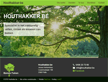 Tablet Screenshot of houthakker.be